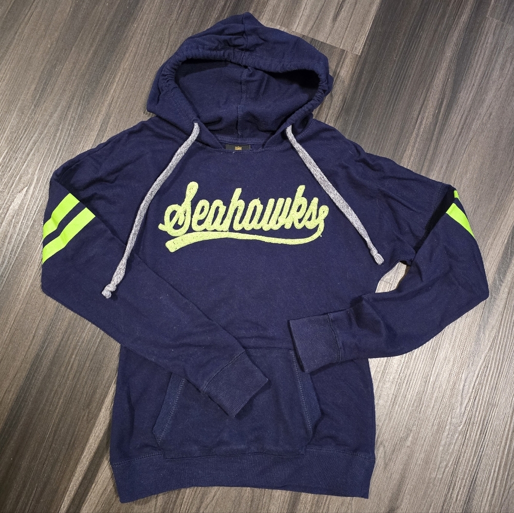 NFL JUNIORS COLLECTION SEATTLE SEAHAWKS Hoodie, Navy, Juniors Small
